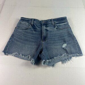 Evereve Jean Ever Shorts Women's 29* High Rise Blue Cut Offs Denim Jorts Tag 26